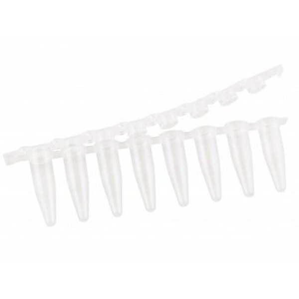 UltraFlux EZ Hinge PCR Tube Strips, Clear, 125/pk, 125PK, Scientific Specialties, Mfr#: 249955